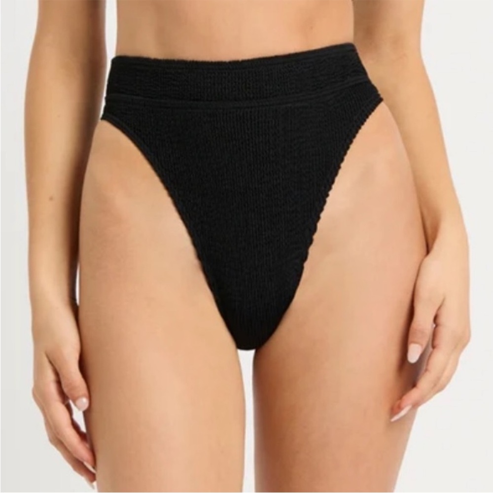 bond-eye Black High-Waisted Bikini Bottom